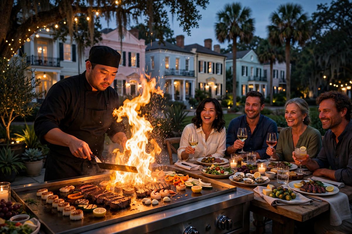 Private hibachi catering in Charleston, SC