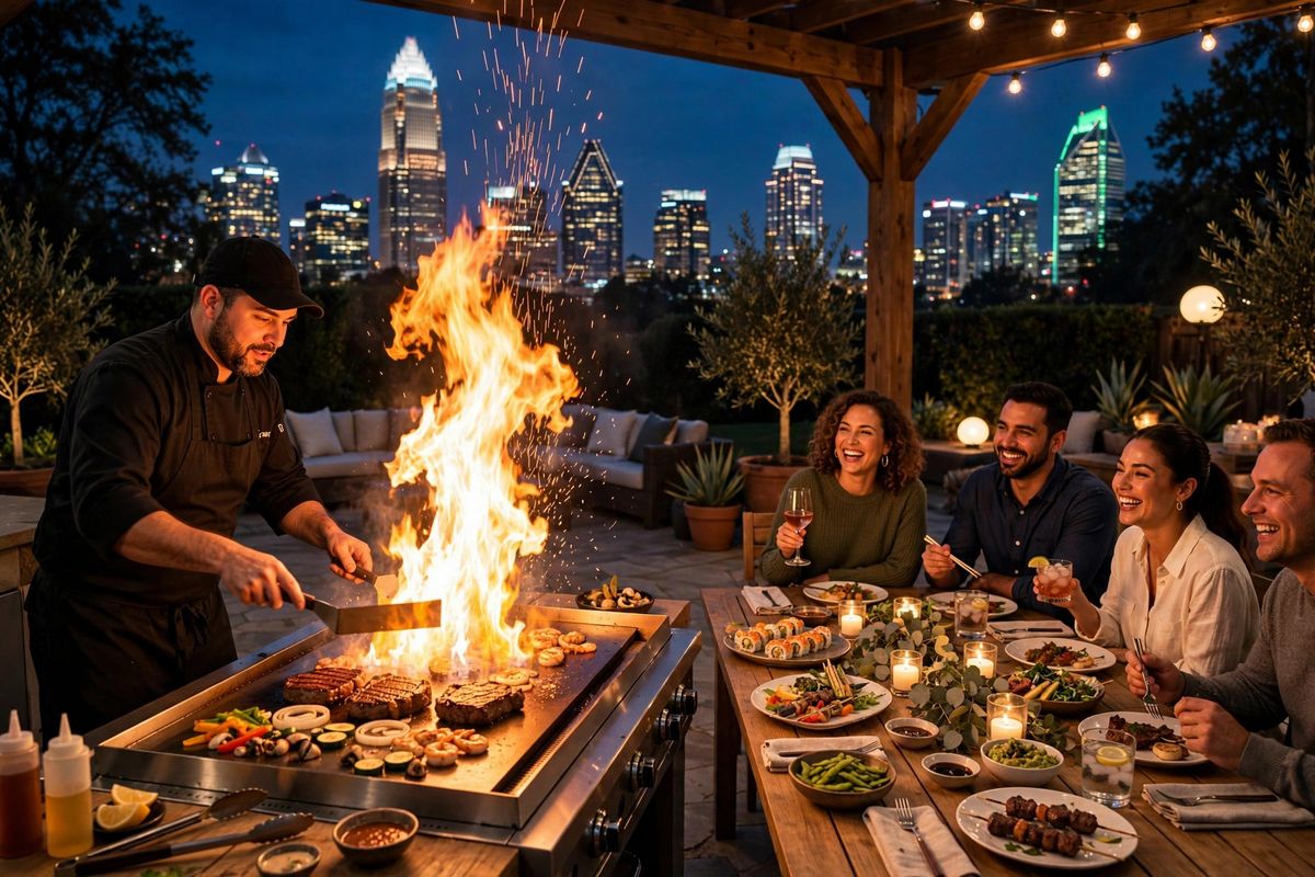 Private hibachi catering in Charlotte, NC