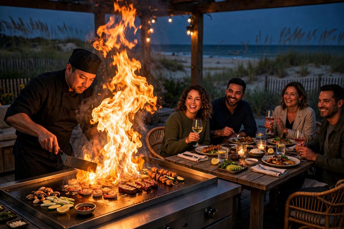 Private hibachi catering in Emerald Isle, NC 28594