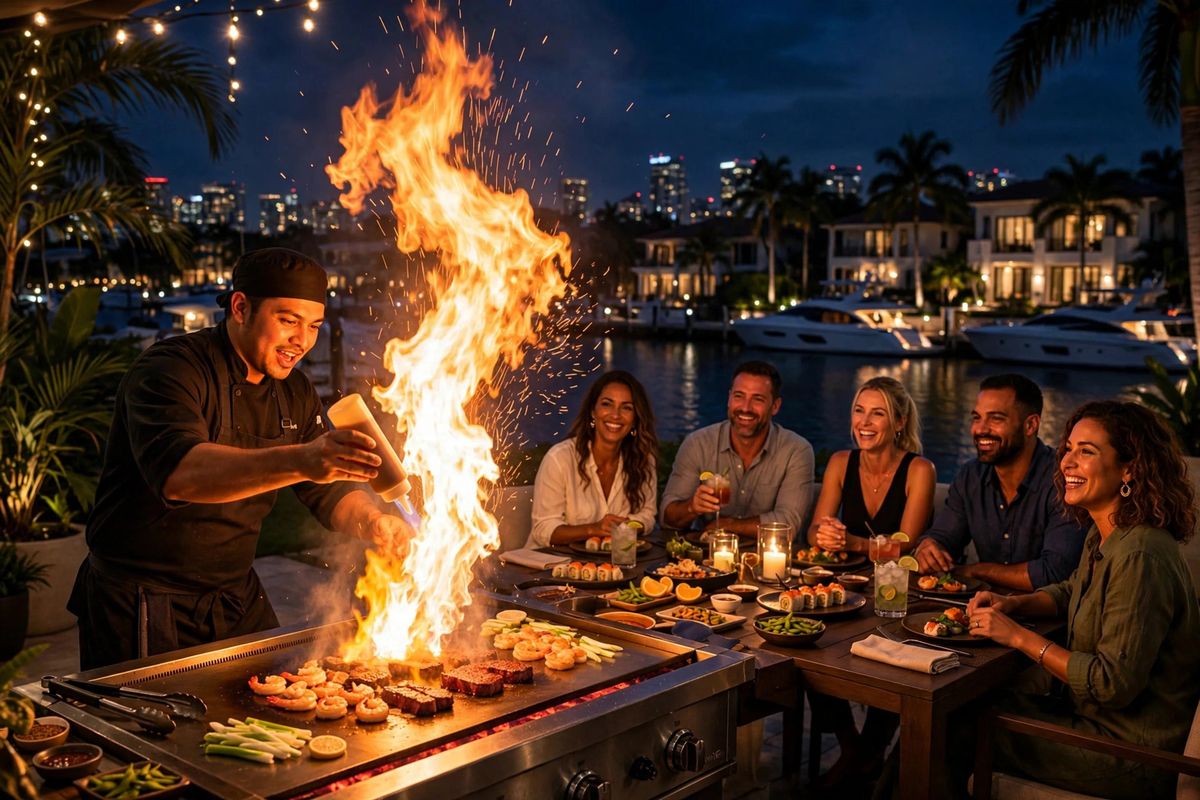 Private hibachi catering in Fort Lauderdale, FL
