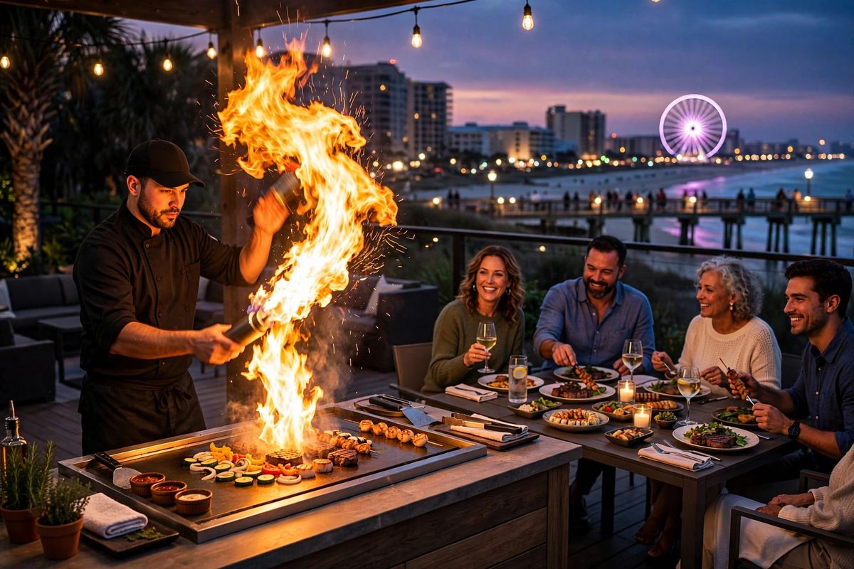 Private hibachi catering in Myrtle Beach, SC