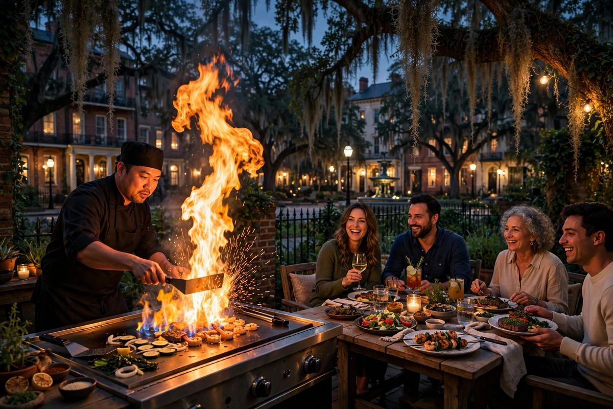 Private hibachi catering in Savannah, GA