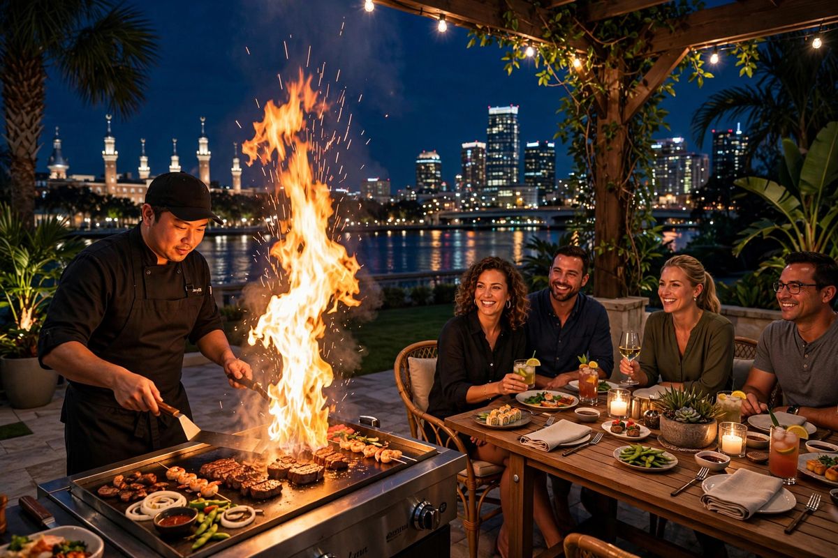 Private hibachi catering in Tampa, FL